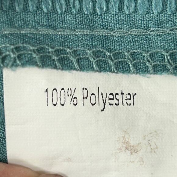 Unbranded Top Womens XLarge Teal Sleeveless Button-Up Collared Shirt Textured - Picture 5 of 9